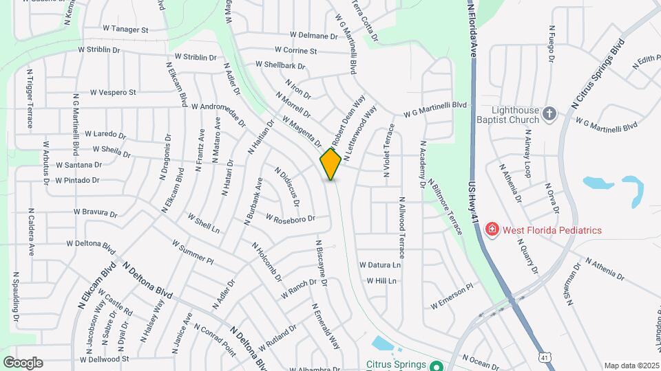 10687 N Adler Dr Map and Location Details