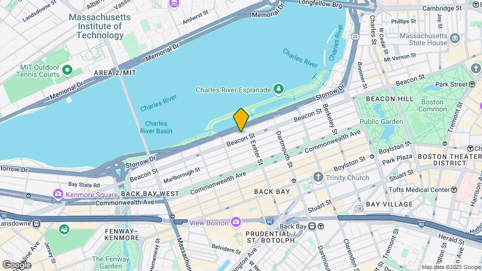 296 Beacon St, Unit 3 Map and Location Details
