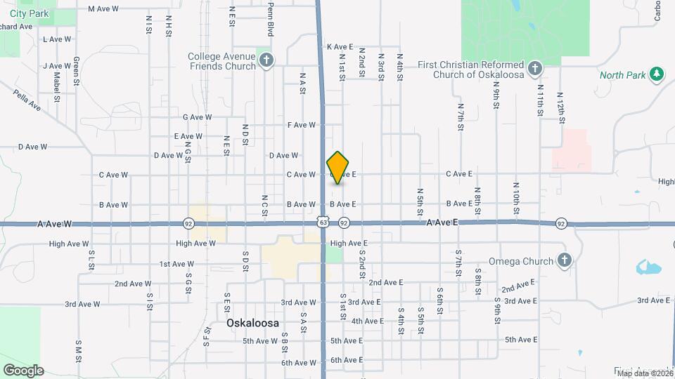 315 N 1st St Map and Location Details