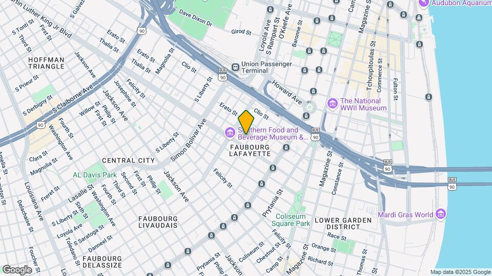 1407 Baronne St Mapa y Detalles de la Ubicación
