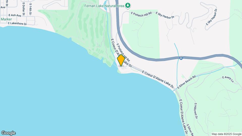 The Terraces on Lake Coeur d'Alene Mapa y Detalles de la Ubicación