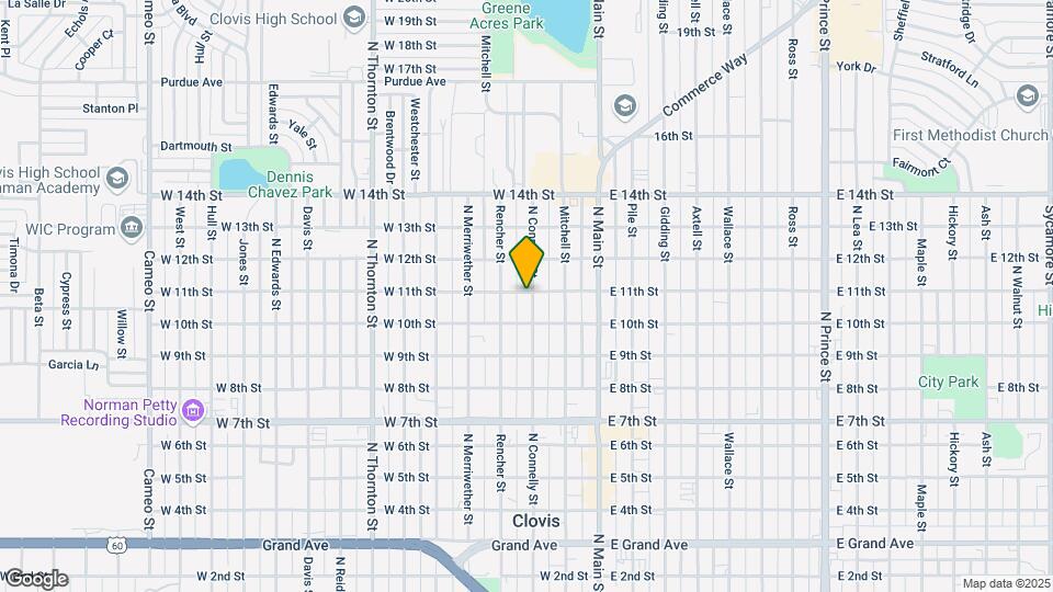 1020 N Connelly St Map and Location Details