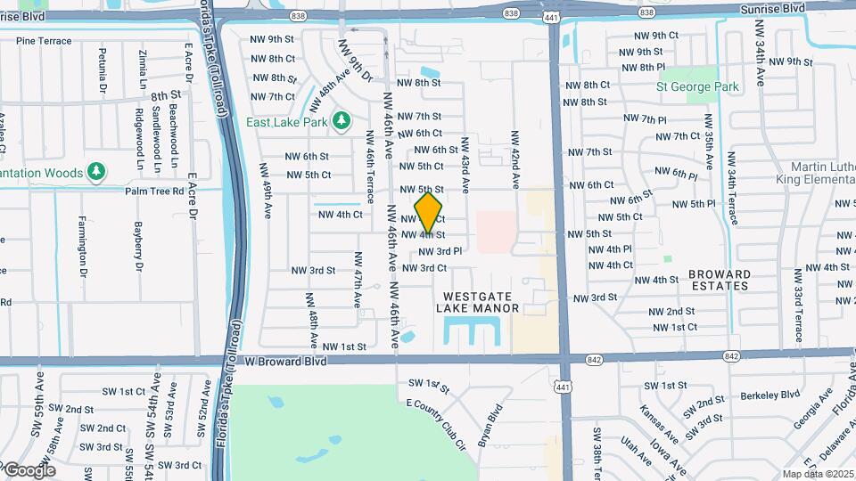 4460 NW 4th St Map and Location Details