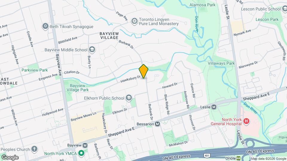 58 Burbank Dr Map and Location Details