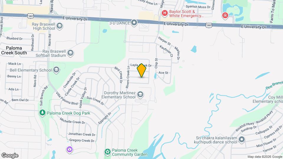 3112 Manuel Creek Dr Mapa y Detalles de la Ubicación