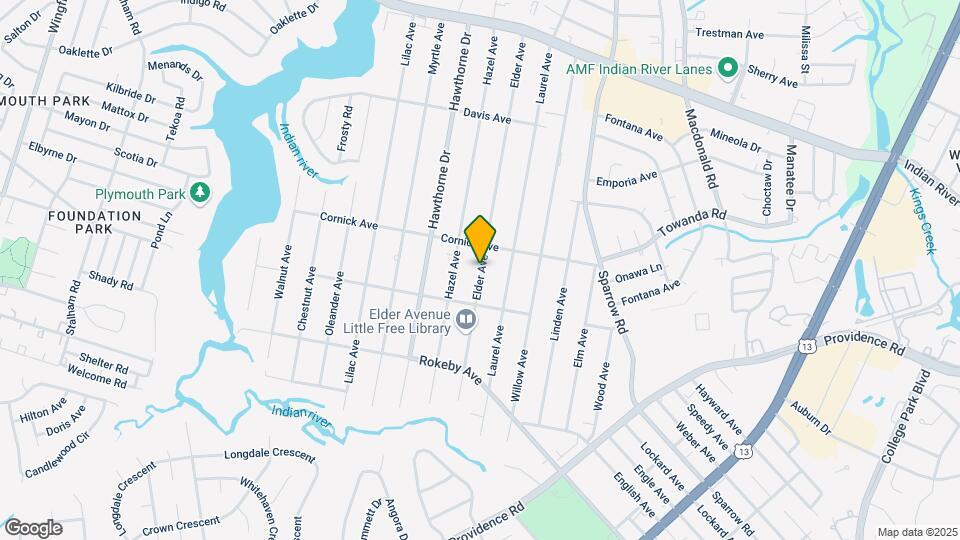 1409 Elder Ave Map and Location Details