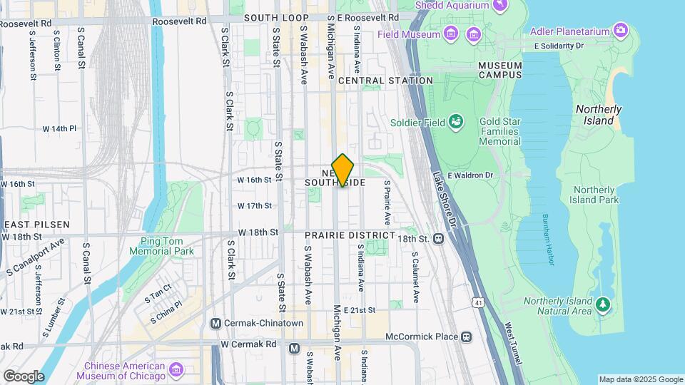 1619 S Michigan Ave, Unit 202 Map and Location Details