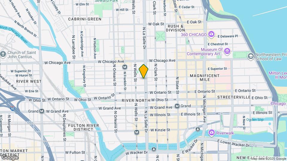 676 N LaSalle St Map and Location Details