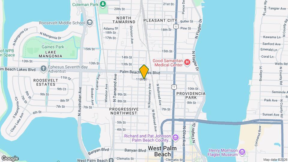 620 11th St Map and Location Details