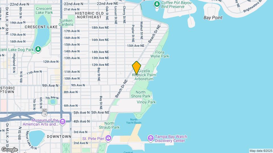 1012 N Shore Dr NE Map and Location Details