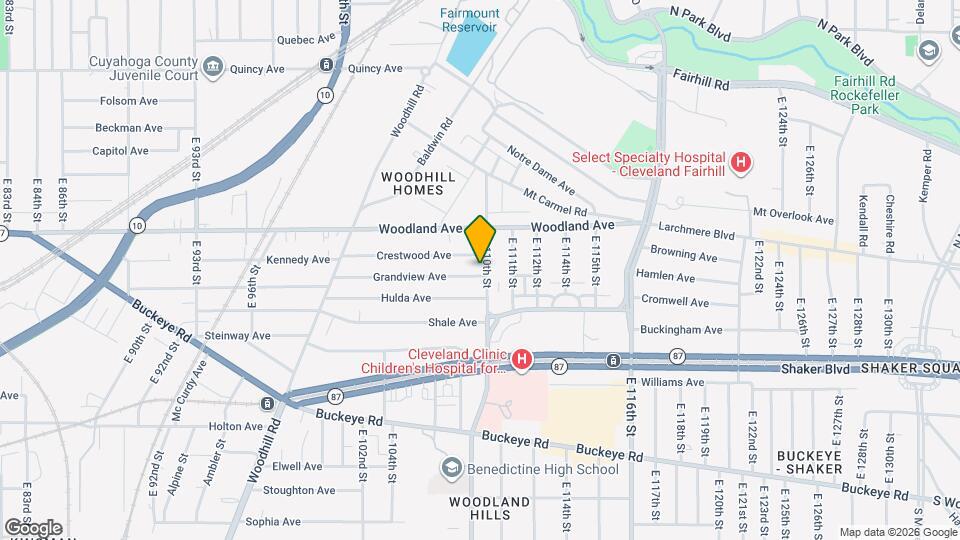 10921 Grandview Ave Mapa y Detalles de la Ubicación