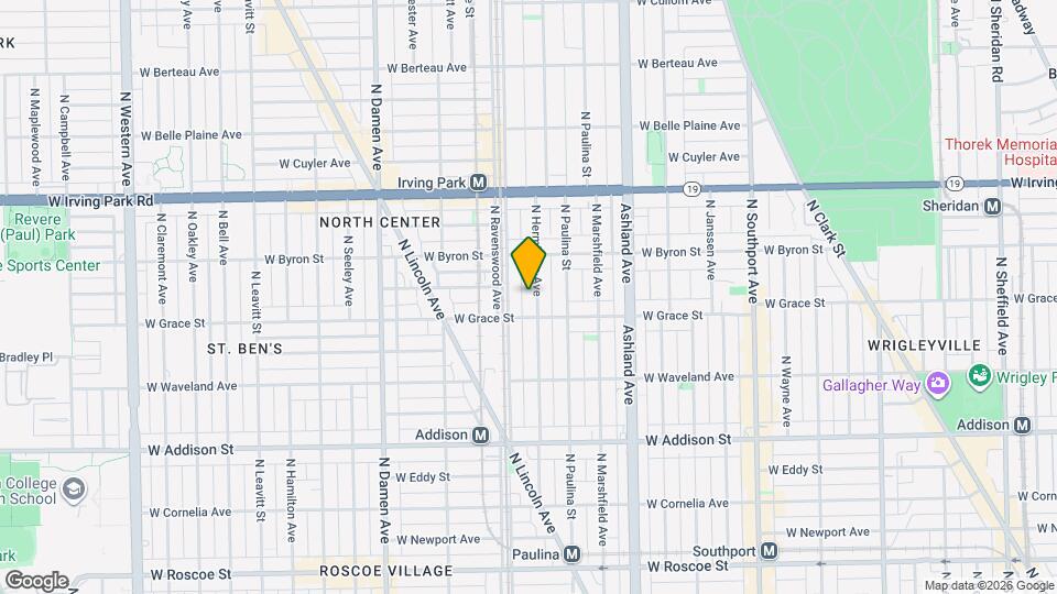 3818 N Hermitage Ave Map and Location Details