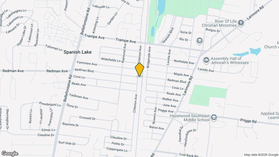 11836 Criterion Ave Map and Location Details