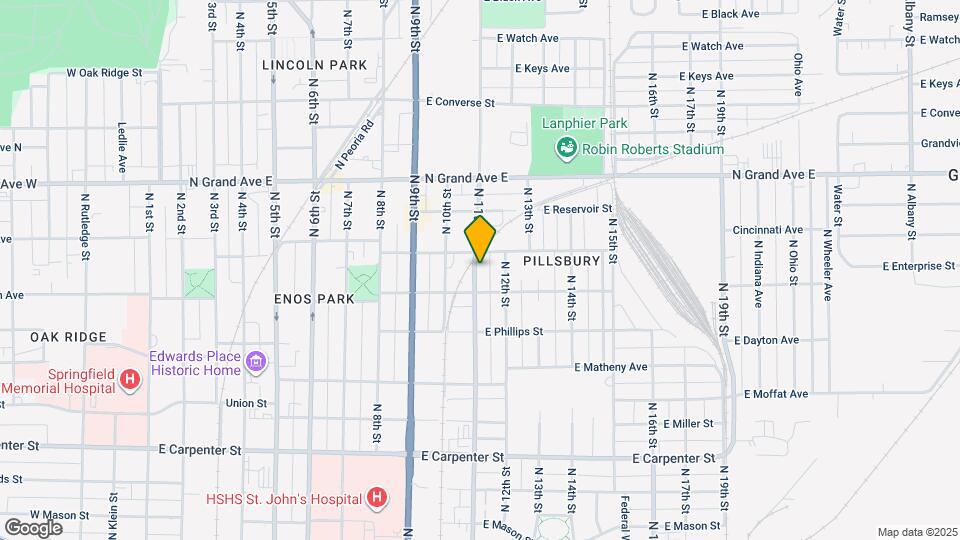 1024 N 11th St Map and Location Details