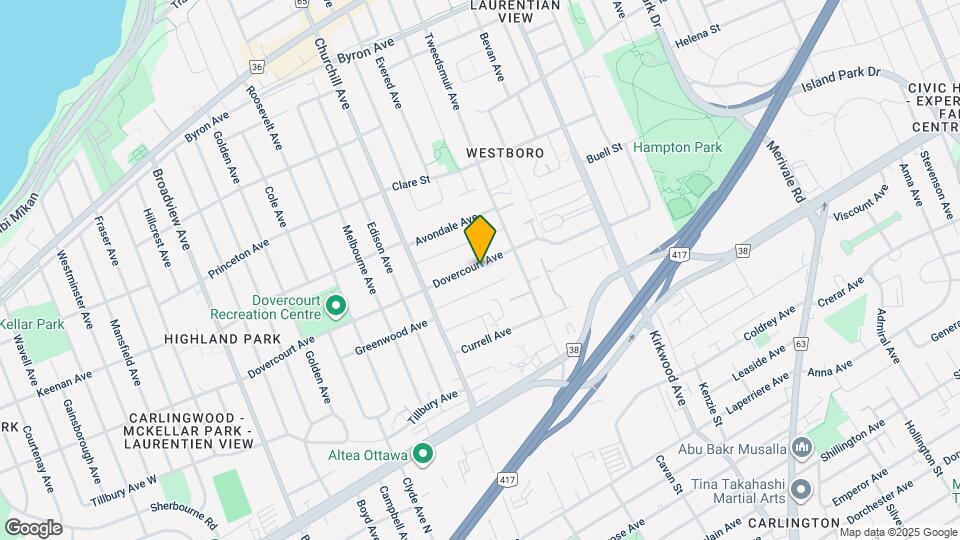 284 Dovercourt Ave Map and Location Details