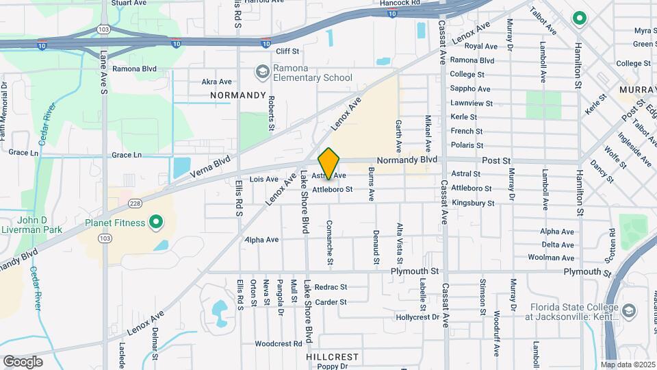 5319 Attleboro St Map and Location Details