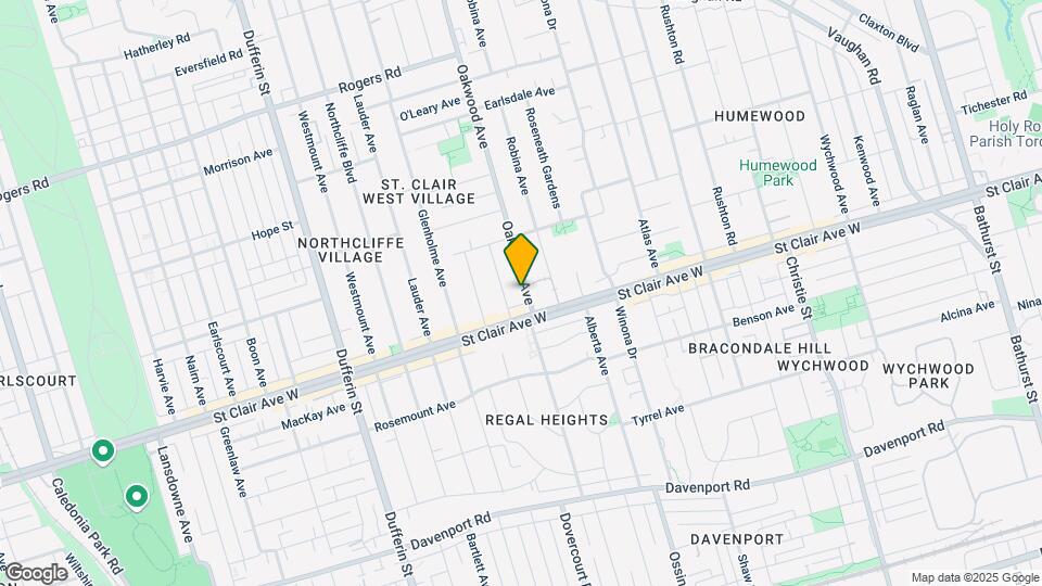 168 Oakwood Ave Map and Location Details