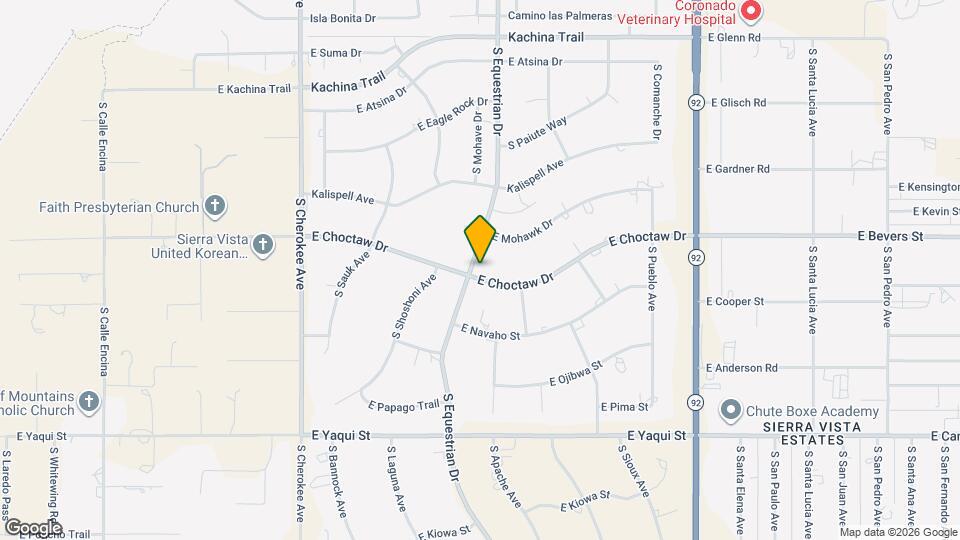 3159 E Choctaw Dr Map and Location Details