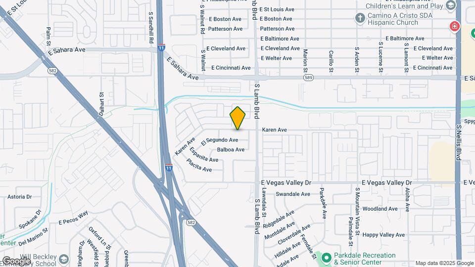 4129 Karen Ave Map and Location Details