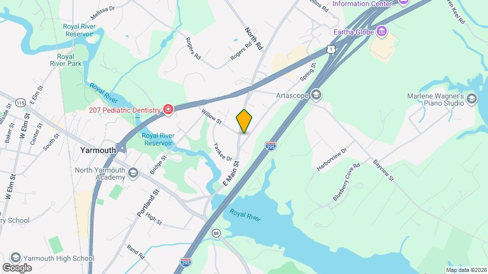 121 E Main St Map and Location Details