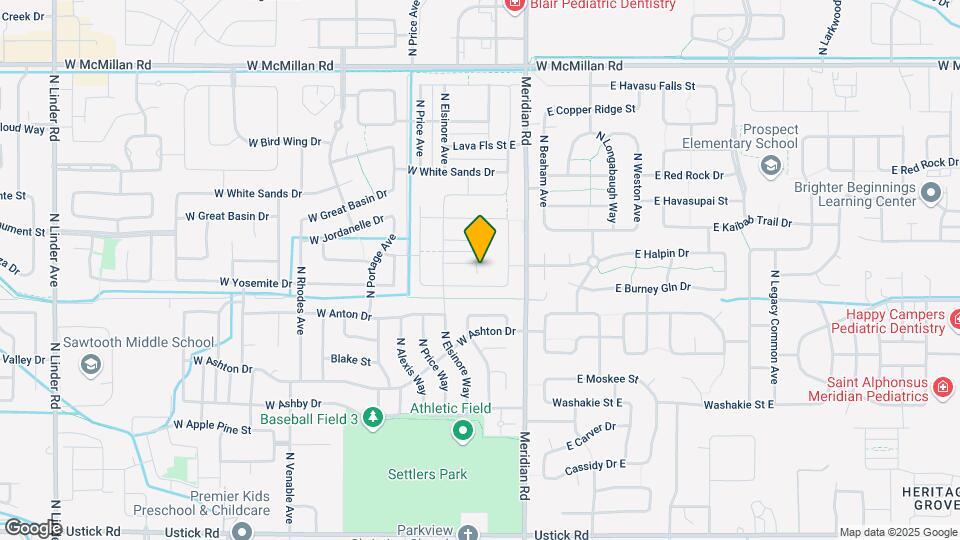 4102 N Ambercreek Ave Map and Location Details