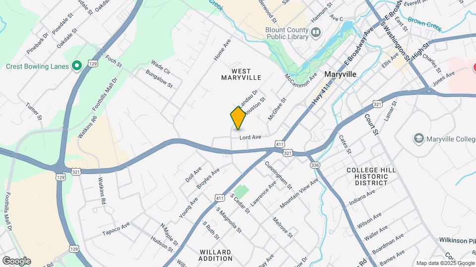 621 Lord Ave Map and Location Details