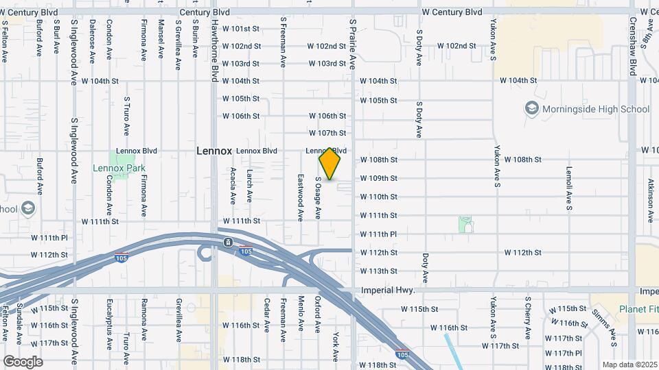 10926 1/2 S Osage Ave Map and Location Details