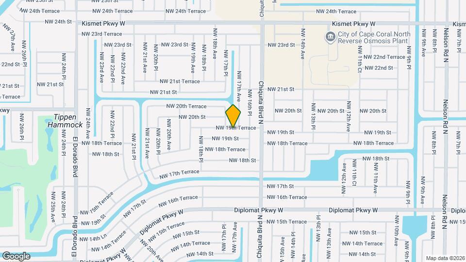 1706 NW 19th Terrace Map and Location Details