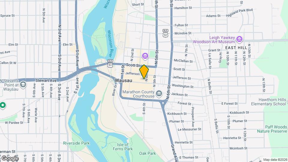 320 Washington St, Unit Apartment 2 Map and Location Details