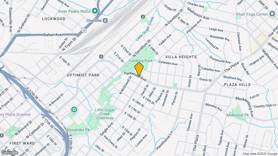 822 Parkwood Ave Map and Location Details