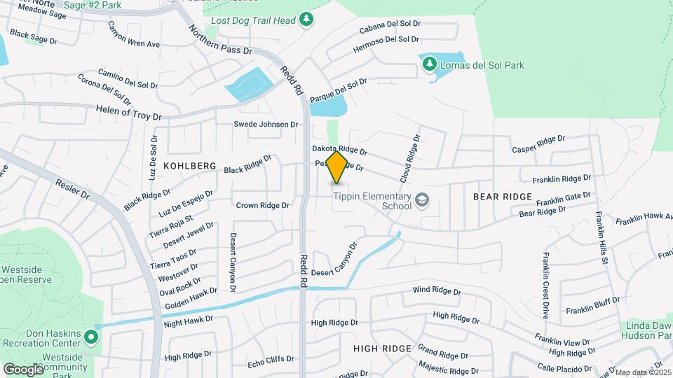 1404 Copper Ridge Dr Mapa y Detalles de la Ubicación