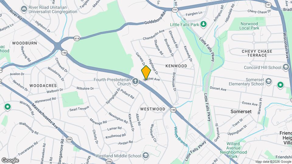 5508 Dorset Ave Map and Location Details