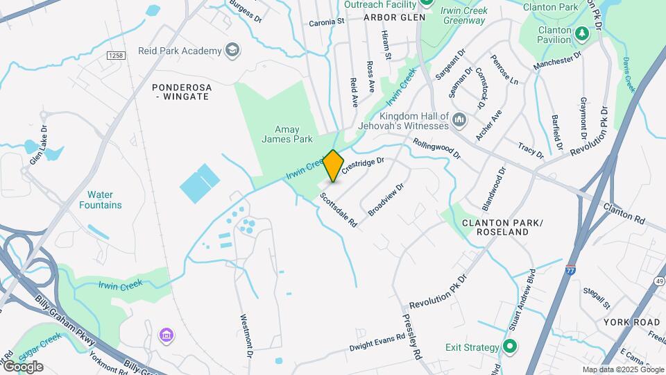 4021 Crestridge Dr Map and Location Details