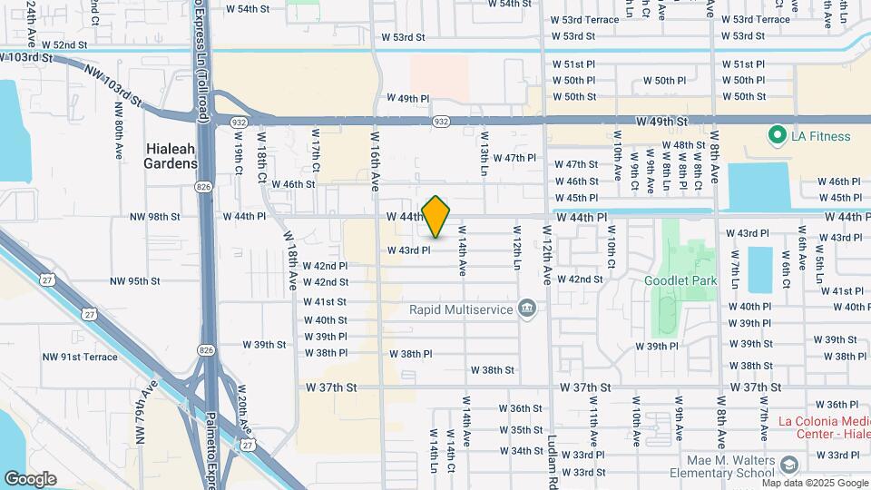 1451 W 43rd Pl Map and Location Details