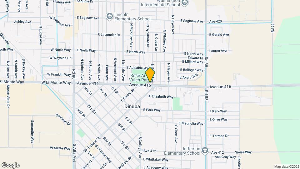 1005 E El Monte Way Map and Location Details