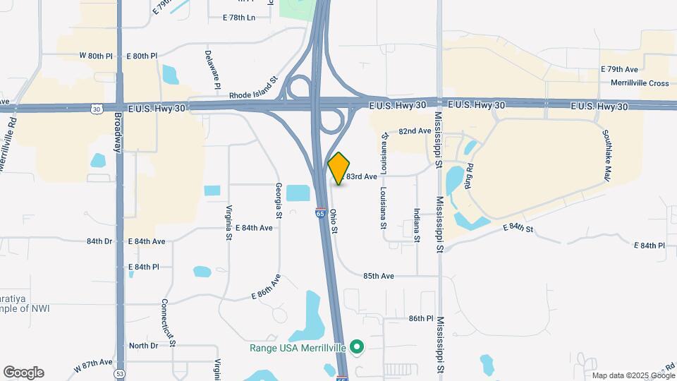 Furnished Studio-Merrillville - US Rte. 30 Map and Location Details