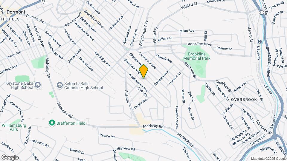 1230 Berkshire Ave Map and Location Details