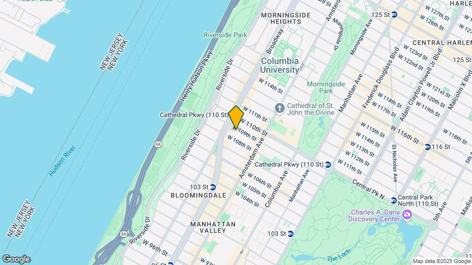 244 W 109th St Map and Location Details