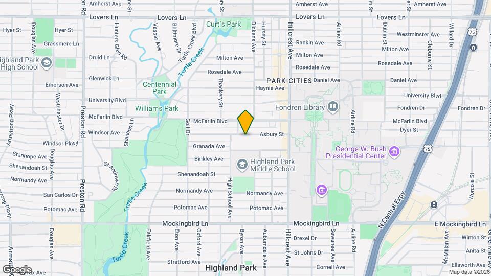 3529 Asbury St Map and Location Details