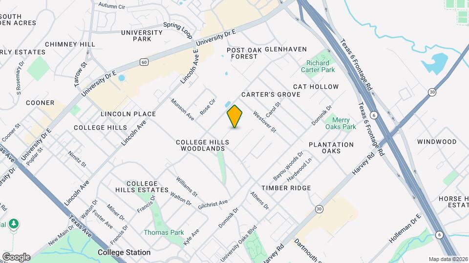 1010 Holt St Map and Location Details