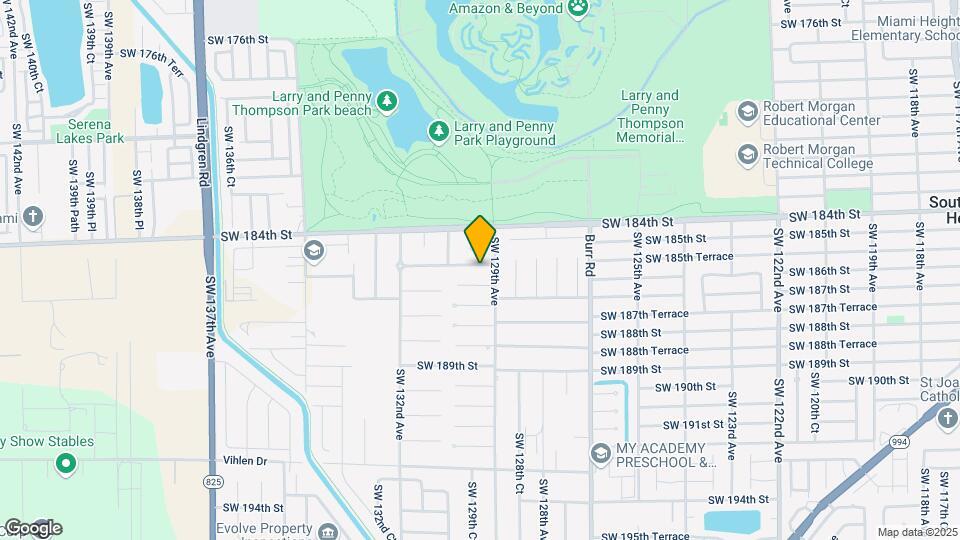 12920 SW 185th Terrace Map and Location Details
