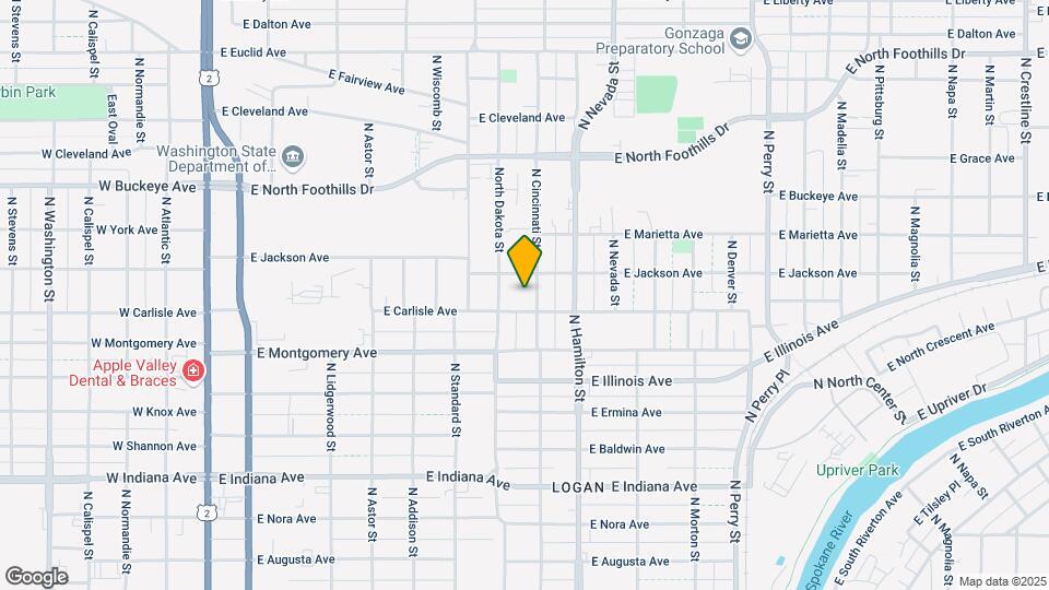 2411 N Cincinnati St Map and Location Details