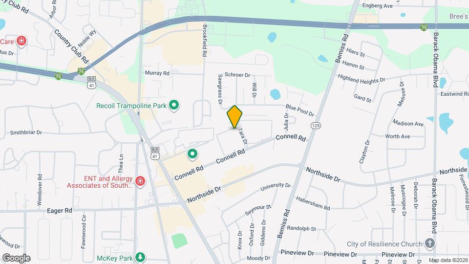 The Avery Mapa y Detalles de la Ubicación