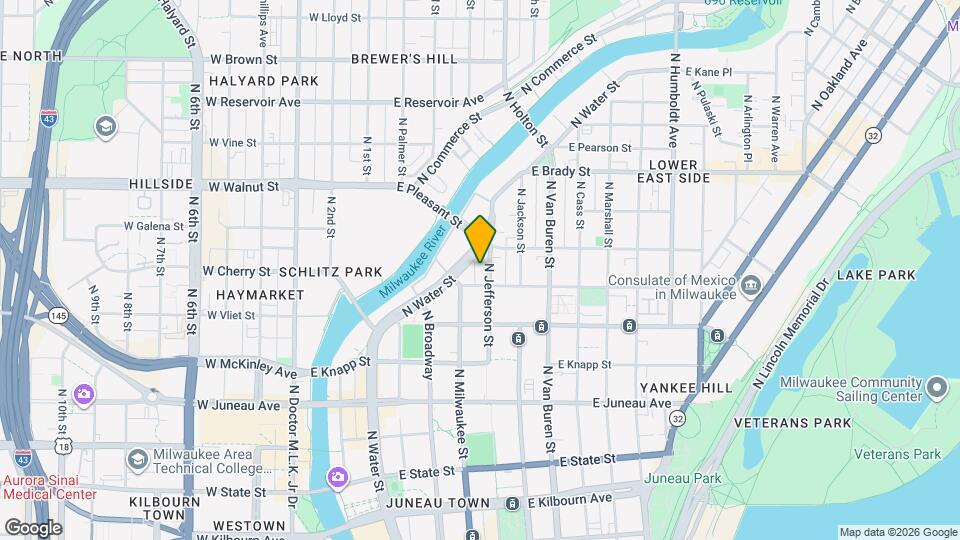 1521 N Jefferson St Map and Location Details