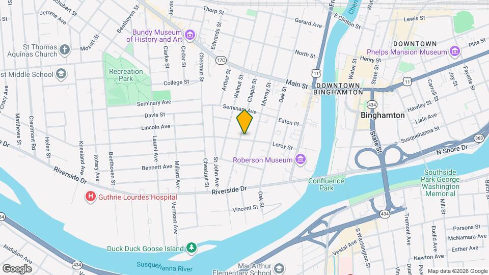 44 Leroy St Map and Location Details