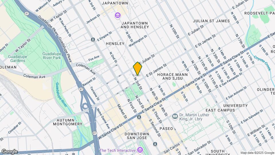 222 N 3rd St Map and Location Details