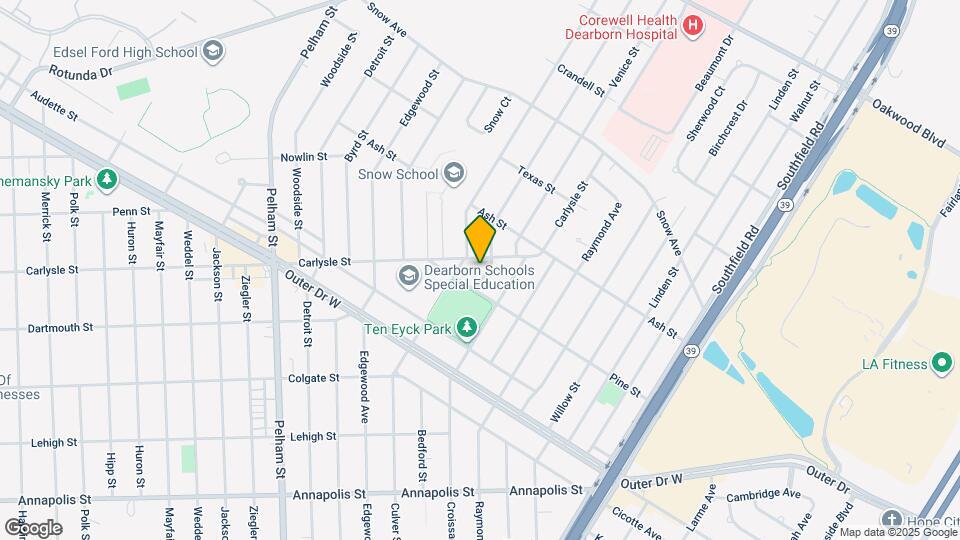 3328 Hollywood St Mapa y Detalles de la Ubicación
