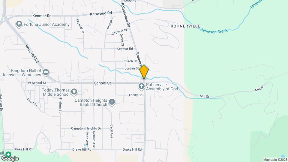 1492-1498 Rohnerville Rd Map and Location Details