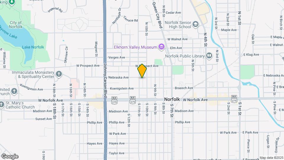 1007 Nebraska Ave Map and Location Details