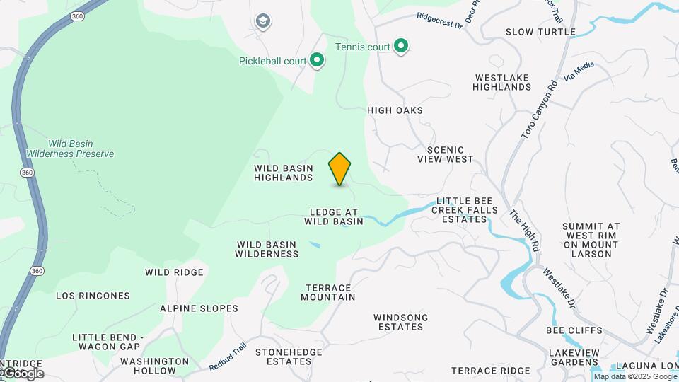 1302 Wild Basin Ledge Map and Location Details